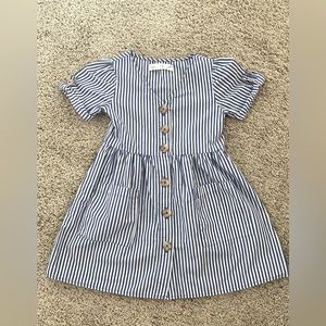 Zara Girl’s Striped Dress Sz 6